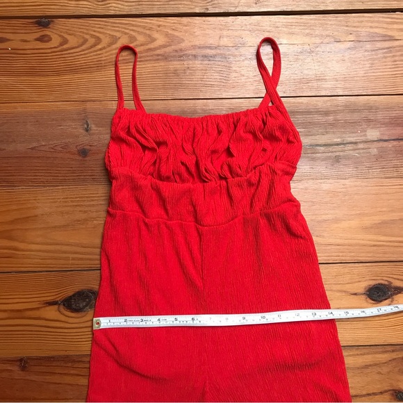 Urban Outfitters Red Orange Jumpsuit, EUC, XS/S - Picture 5 of 11